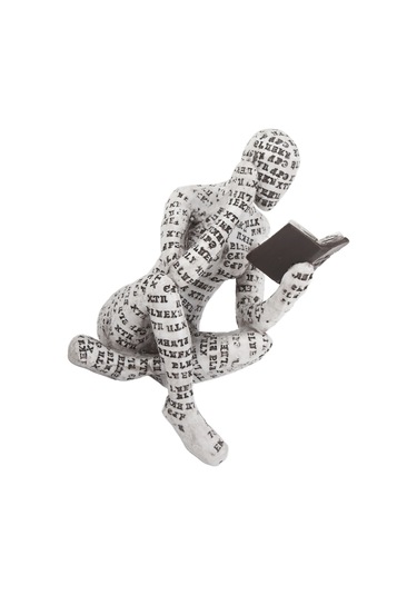 Konesam Kadın Okuyucu Heykeli, Reçine Ve Kâğıt Hamuru, Ev Dekorasyonu, Kitaplık Ve Masa Süslemeleri, Hediye Seçeneği