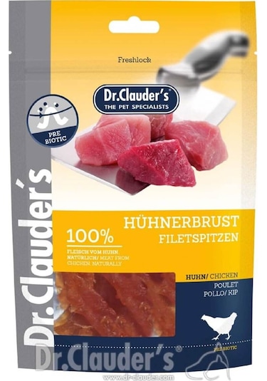 Dr. Clauder's Chicken Tavuk Etli Fileto Köpek Ödül 80 G