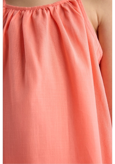 DeFacto Kız Çocuk A Kesim Pamuklu Askılı Yazlık Elbise E5808A825HSPN3