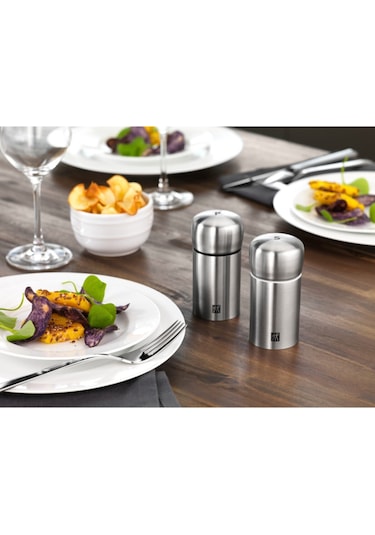 Zwilling Tuz-Karabiber Değirmen Seti Metalik Gri