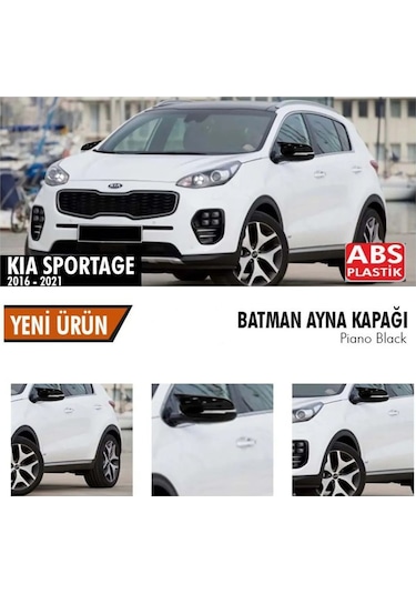 Kia Sportage Yarasa Ayna Kapağı Batman Parlak Siyah Piano Black