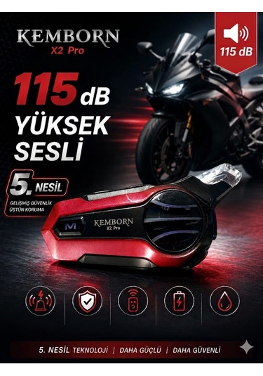 Motosiklet Kask Kulaklık 1 Adet 2 Kişilik İnterkom Seti