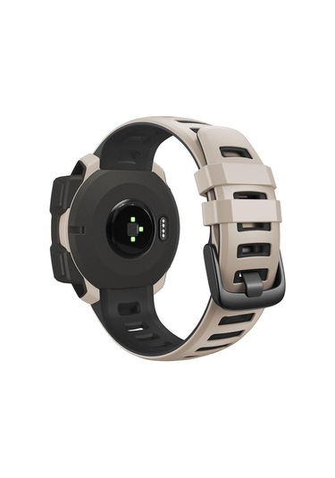 Garmin Instinct Taktik / Gelgit / Esports İçin Uygun Çift Renkli Silikon Saat Kayışı Garmin Instinct2 Solar Yedek Bilek Kayışı