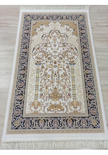 100 Tarak İpeksi Seccade Krem Gri