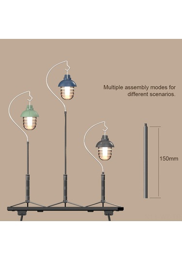 Wezone Alüminyum Çevreleyici Tripod: Cep Telefonu, Kamp Lambası Ve Kamera İçin Taşınabilir Dış Mekan Ayarı - Standart Paket Siyah