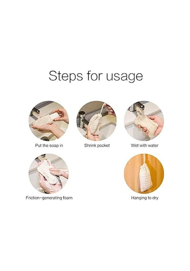 15x Poşet Peeling Sabun Torbası Çanta El Yapımı Sabun Saklama Torbası Rami Köpük Net Krem