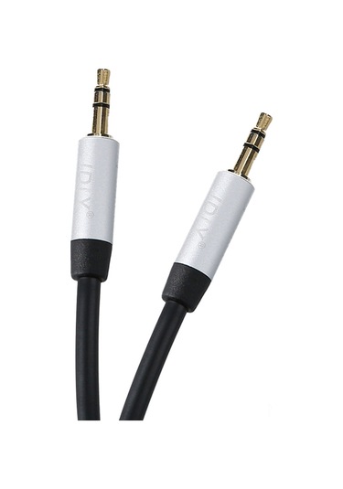 Konesam 0.5m Siyah 3.5mm Altın Kaplı Aux Kablosu - Cep Telefonu, Bilgisayar, Kulaklık Ve Hoparlörler İçin