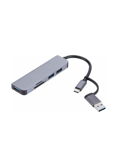 5'i 1 Arada Usb + Usb-c/tip-c'den Usb Bağlantı İstasyonuna For 2302 Diğer