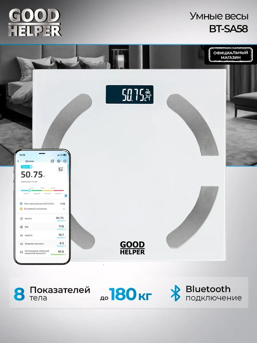 Goodhelper Btsa58 Elektronik Banyo Teraziği 313574012