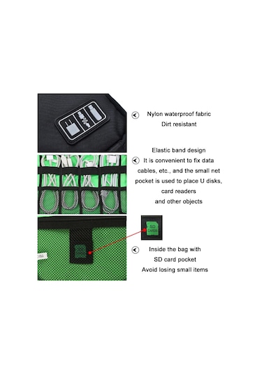 Çok Fonksiyonlu Telefon Ve Hard Disk Kılıfı Füme