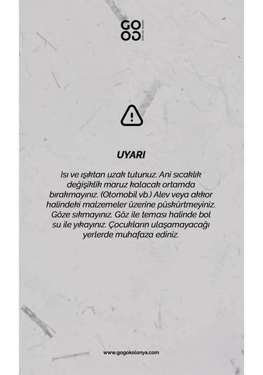 Gogo Lemon Cheesecake Kolonya 250ml Cam Şişe