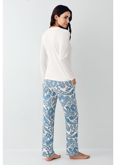 Pierre Cardin Kadın Krem Pijama Takımı Pc9074-s-v1 Krem