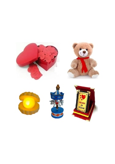 Eşe Sevgiliye Romantik Aşk Sözleri Kutu Ayıcık Lamba Atlı Karınca