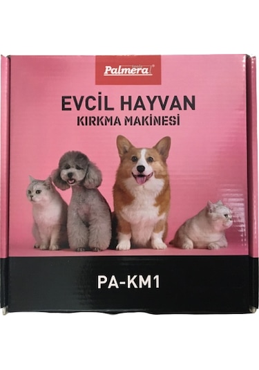 Palmera Kedi Köpek Kırkma Makinası Şarjlı Iki Akülü