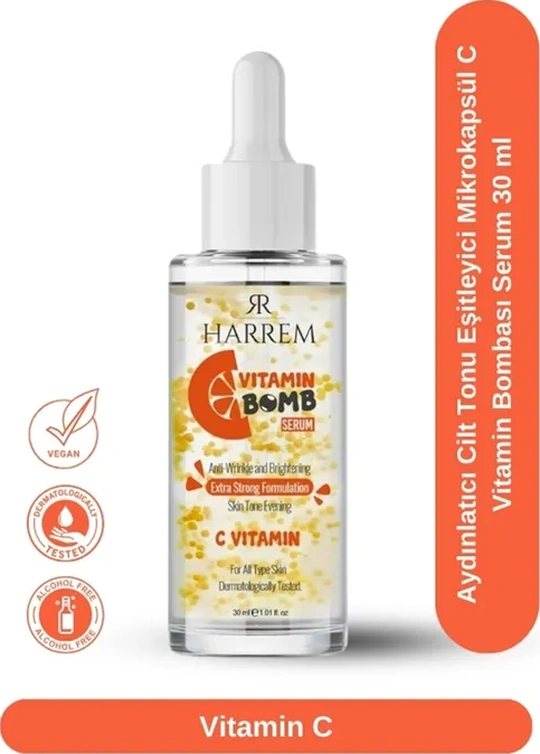 C Vitamin Bombası Serum 30 Ml Aydınlatıcı Cilt Tonu Eşitleyici Mikrokapsül