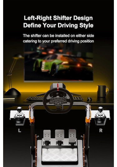 A11 Katlanabilir Yarış Direksiyonu Standı Çoklu Açı Ve Yükseklik Ayarı Logitech, Moza, Fanatec Uyumlu