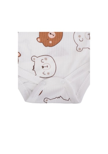 Bebelop Ayıcık Baskılı Kundak Body 001