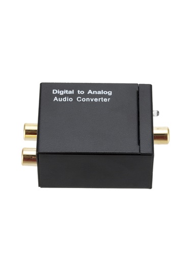 Samdoo Siyah Dijital Fiber Optik/koaksiyel'den Stereo L/r Ses Çevirici, 32-96khz Örnekleme Oranı, Rca Çıkış