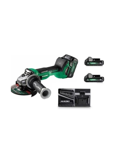 Hikoki G1813DA 125 MM / 18 V 2 Amper Çift Akü Akülü Avuç Taşlama