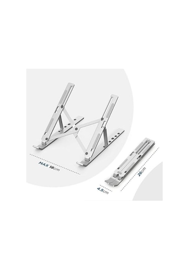Alüminyum Ayarlı Laptop Apple Uyumlu MacBook Notebook Yükseltici Stand