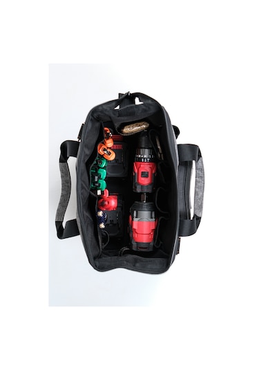 Profesyonel Tel Destekli Tam Açılır Su Geçirmez 31 Bölmeli Plastik Tabanlı Alet Takım Çantası