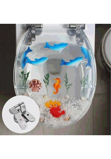 Klozet Kapağı Menteşesi, 2'li Paket Çinko Alaşımlı Bağlantı Parçalı Yedek Klozet Kapağı Menteşeleri