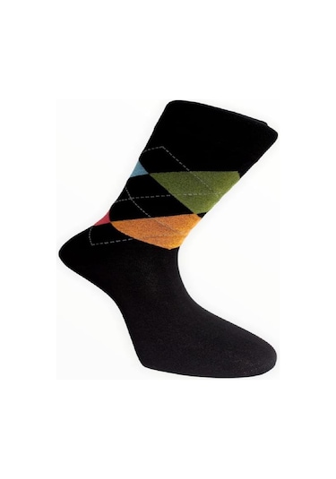 LASTİKSİZ DİKİŞSİZ PAMUK ÇORAP - Karışık Gri