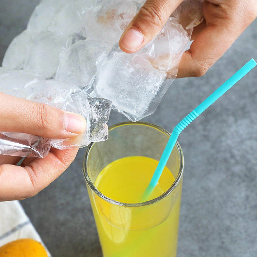 Geeroyoo 10 Adet Pe Dondurma Bloku Moldsı - Otomatik Kapaklı Buz Çekirdek Torbaları, Soğutma Ve Soğuk Saklama İçin Çok Renkli