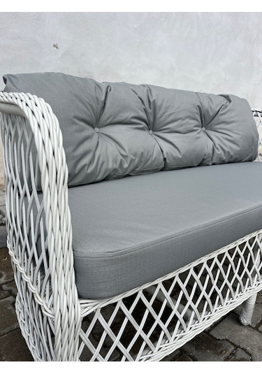 Tu Tienda Tire 2 1 1 Masa Tekli Salıncak Bahçe Balkon Mobilyası,gümüş Gri Koyu Gri