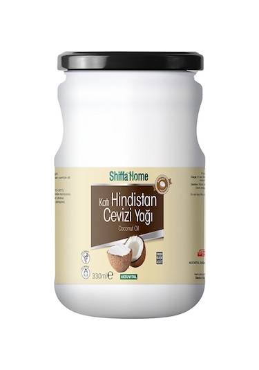 Shiffa Home Hindistan Cevizi Yağ 330 Ml Soğuk Sıkım 300 G