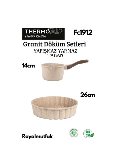 Thermoad 2'li Vizon Set Tart Kalıbı-sosluk&sütlük Vizon