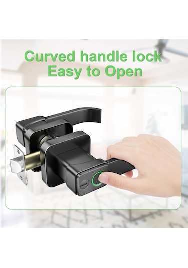 Parmak İzi Akıllı Wifi Kilit App Kontrol Bluetooth Dokunmatik Kapı Kilidi Parmak İzi Kapı Kolu