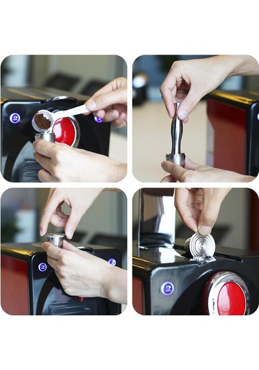 Suntek Tamperli Nespresso Için Kaşıklı Doldurulabilir Kahve