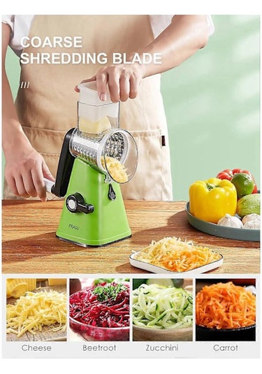 Peynir Rendesi, 3 Tamburlu Bıçaklı Sebze Rendesi, Daha Hızlı Ve Kolay Kesme İçin Mutfak Rendesi, Yeşil Peynir İçin İdeal Sebze Kesici Diğer