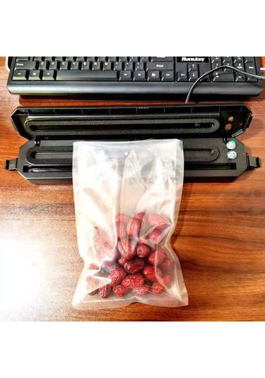 Symbee Ev Ve Ticari Kullanıma Uygun Taşınabilir Mini Vakum Paketleme Makinesi - 100 Adet 25x17 Vakum Poşeti İçerir Diğer