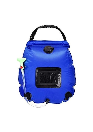 Prestigegoods 20l Aotu At6628 Taşınabilir Güneşli Outdoor Kamp Duşu Mavi Mavi