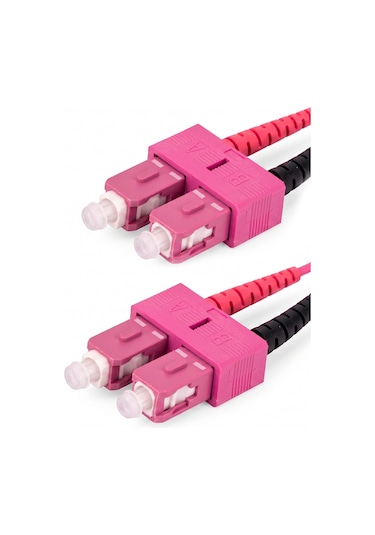 Alfafonet Sc/pc-sc/pc Multimode Om4 Dupleks 10 Metre Fiber Patch Cord