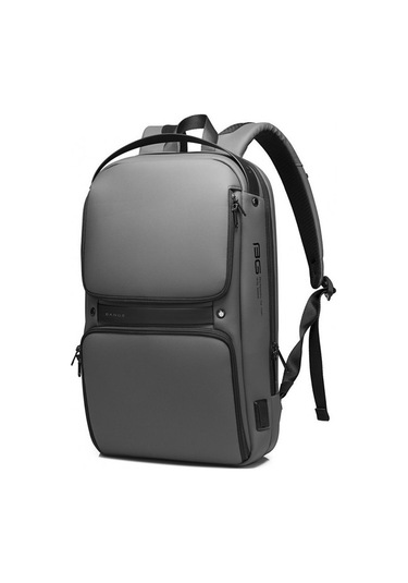 Bange BG-7261 USB Şarj Portlu Laptop Notebook Sırt Çantası Gri