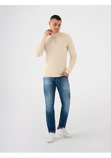 Loft Regular Fit Bej Erkek Kazak Lf2037257 Bej