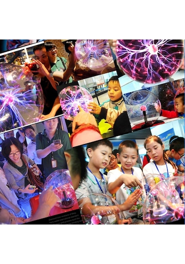 Yenilik Sihirli Kristal Plazma Topu Dokunmatik Lamba 220 V Led Gece Lambası Çocuk Gece Lambası Doğum Günü Noel Çocuk Dekor Hediye Aydınlatma 5in Diğer