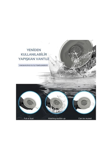 Buffer 360 Derece Dönen Torpido Üstü Uzunluk Ayarlamalı Vantuzlu Teleskopik Araç Telefon Tutucu -m11