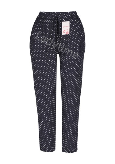 Lüx Battal Beden Cepli Viskon Yazlık Pijama Altı Ze18 Siyah