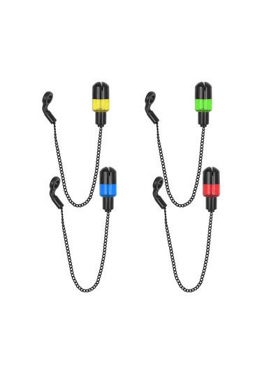 Yaozixa Mavi Plastik Ve Metal Yumuşak Zincirli Balık Tutan Alarmlı Sallayıcı - Gece Balıkçılığı İçin Işıklı Gösterge Floresan Çubuk Gereklidir