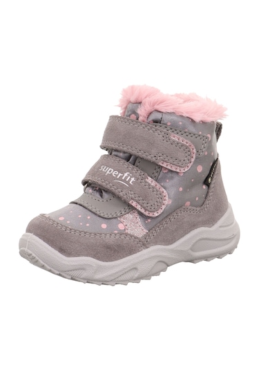 Superfit 1-009226 Glacier Çocuk Gri Gore-tex Bot Gri - Pembe