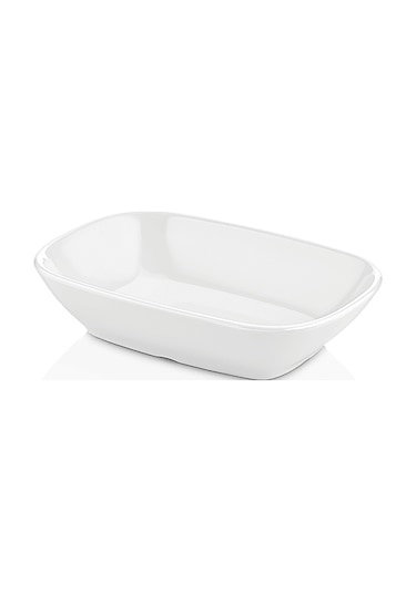 Kırılmaz Kare Kayık Tabak 12x8,5 cm. ( 6 ADET )