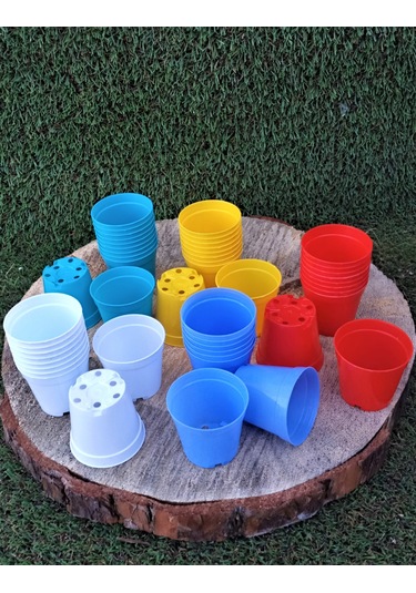 Kaktüs Saksısı 5,5X5 Cm Kaktüs Sukulent Üretim Saksıları Renk Seç