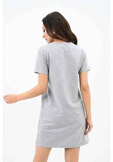 Koza Butik Kadın Taşlı Kısa Kollu Elbise 5212-24 001
