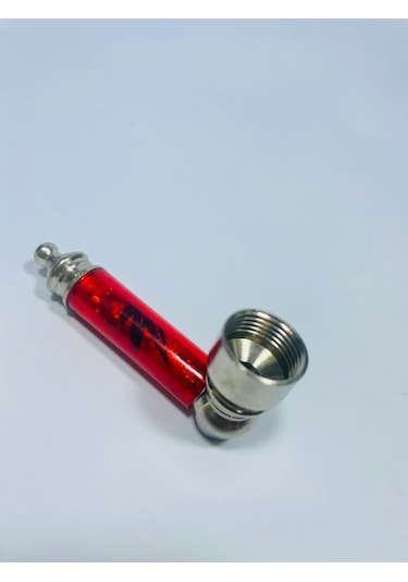 Full Metal Kırmızı Desenli Pipo //6cm-5parça