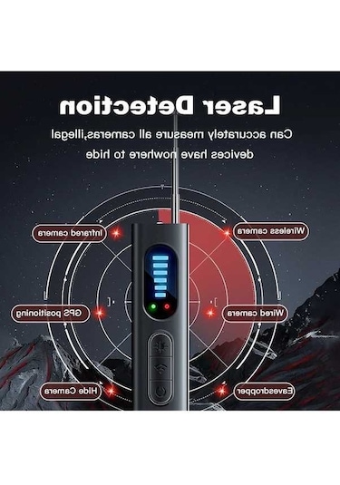 Createtech T15 Kamera Dedektörü Kablosuz Kızılötesi Tarayıcı Anti-konum Dedektör