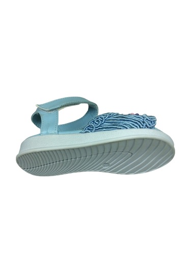 Ortopedikal 1506 (Plm) Kız Çocuk Sandalet Ayakkabı Dantelli Triko (539772405) Mavi